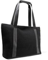 Monreal London Victory Leather Trimmed Mesh Tote Black