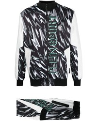 Plein Sport Lightning Bolt Print Track Suit