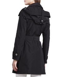 Burberry Balmoral Trenchcoat With Removable Hood Black
