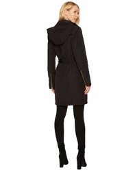 Vince Camuto Belted Asymmetrical Zip Trench N8711 Coat