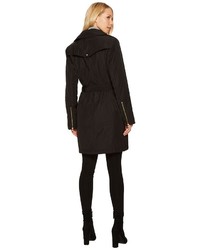 Vince Camuto Belted Asymmetrical Zip Trench N8711 Coat