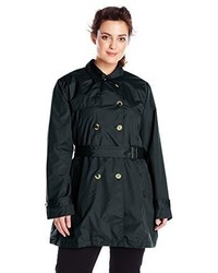 Big Chill Plus Size Double Breasted Trench Coat With Belt