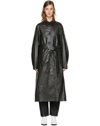 Lemaire Black Belted Trench Coat