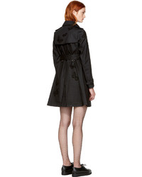 Valentino Black Butterfly Trench Coat