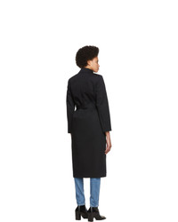 Balenciaga Black Cotton Twill Trench Coat