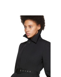 Balenciaga Black Cotton Twill Trench Coat