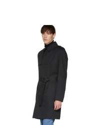Hugo Black Double Breasted Trench Coat