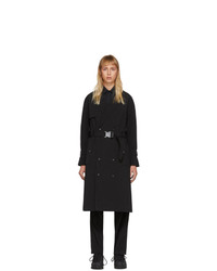A-Cold-Wall* Black Double Breasted Trench Coat