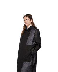 Burberry Black Double Layered Trench Coat