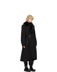 Mr and Mrs Italy Black Nick Wooster Edition Trench Coat