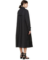 Isabel Marant Black Nylon Garnett Trench Coat