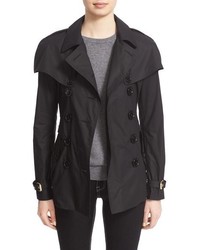 Burberry Brit Cherrymore Capelet Gunflap Trench Coat