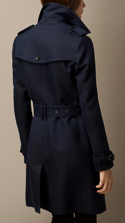 Burberry Brit Cotton Wool Blend Twill Trench Coat, $1,095 | Burberry ...