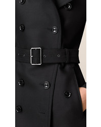 Burberry Brit Cotton Wool Blend Twill Trench Coat
