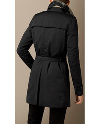 Burberry Brit Trench Coat With Removable Warmer