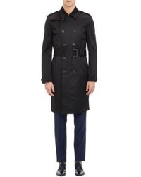 Barneys New York Burberry Xo Belted Double Breasted Trench Coat Black