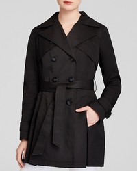 Laundry by Shelli Segal Coat Double Breasted Button Front Trench