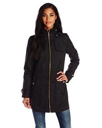 Cole Haan Single Breasted Raincoat Anorak With Hood