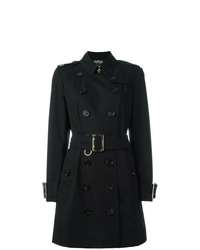 Burberry Cotton Gabardine Trench Coat With Oversize Detail