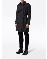 Burberry Cotton Gabardine Trench Coat With Warmer
