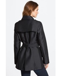Ellen Tracy Covered Placket Trench Coat