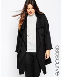 Asos Curve Trench With Waterfall Front
