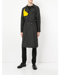 Zambesi Double Breasted Color Blocked Trench Coat