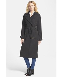 Vera Wang Double Breasted Long Trench Coat