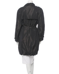 Dolce & Gabbana Double Breasted Ruffled Trench Coat
