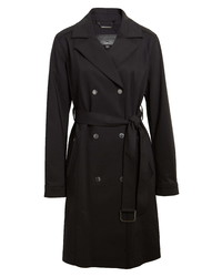KARL LAGERFELD PARIS Double Breasted Trench Coat