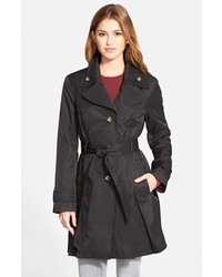 London Fog Double Collar Belted Trench Coat