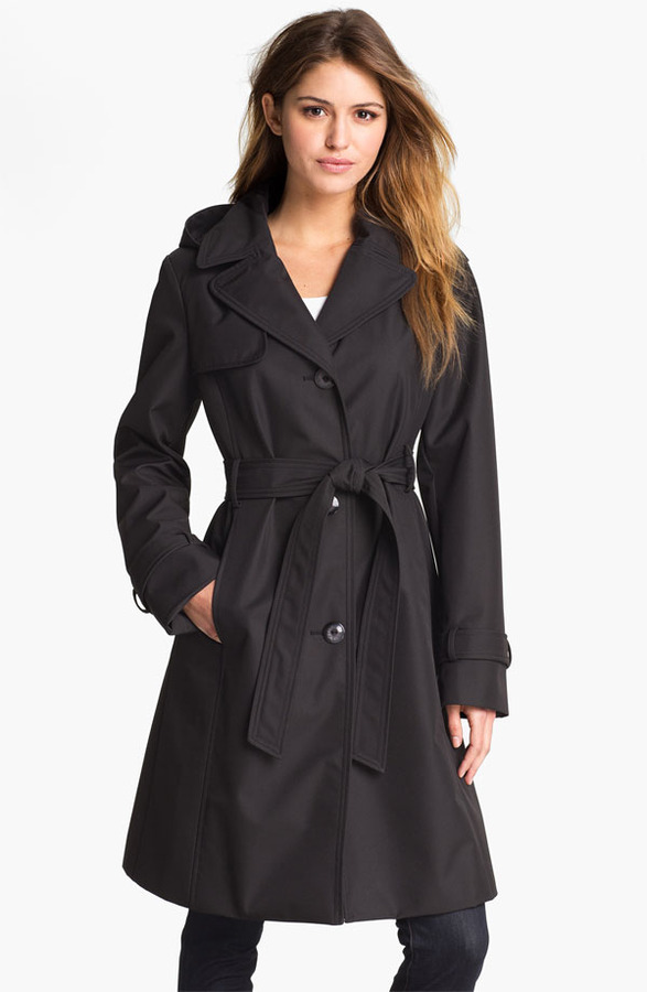 Ellen Tracy Collection Trench Coat With Detachable Hood | Where to buy ...