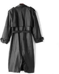 Excelled Nappa Leather Trench Coat