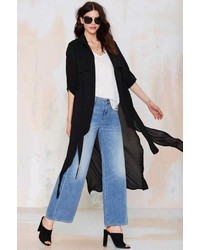 Nasty Gal Factory Strange Kind Of Woman Sheer Trench Coat