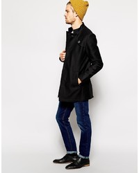 Selected Funnel Neck Trench Coat