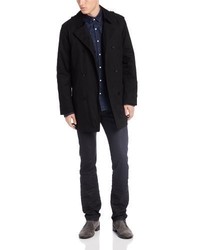 Kenneth Cole New York Rance Double Breasted Rain Peacoat