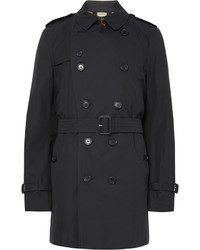 Burberry Kensington Mid Length Weatherproof Cotton Gabardine Trench Coat