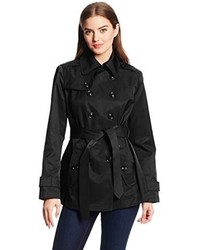 London Fog Short Double Breasted Trench Coat