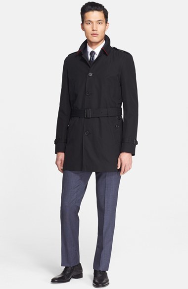 burberry trench coat men black