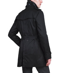 Burberry London Poly Cotton Trenchcoat Black