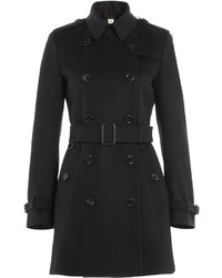 Burberry London Virgin Wool Trench Coat With Cashmere