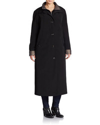 Gallery Long Hooded Trench Coat