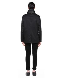 Mackage Lennox Black Classic Trench With Combo Sleeves