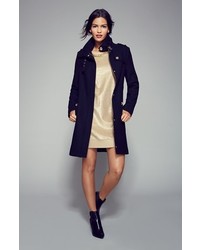 michael kors trench coat black