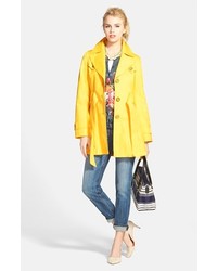 Via Spiga Petite Scarpa Single Breasted Hooded Trench