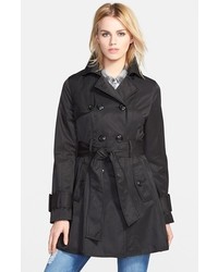 Betsey Johnson Piped Double Breasted Trench Coat