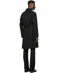 Burberry Reversible Black Tweed Delaney Trench Coat