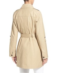 Vince Camuto Roll Sleeve Double Breasted Trench Coat