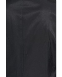 DKNY Ruffle Detail Front Zip Raincoat
