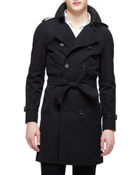 Burberry The Wiltshire Long Heritage Trench Coat Black
